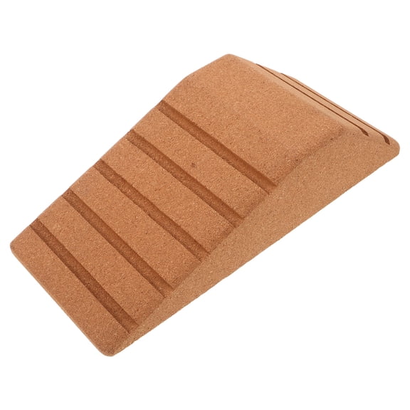 UPGRATOR Ergonomic Cork Yoga Block for Heel Support and Deep Stretch Exercises