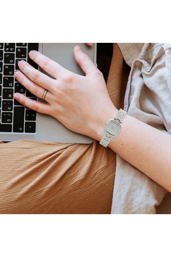 Fashionable Lady Watch with Adjustable Strap Rhinestone Design and Comfortable Fit