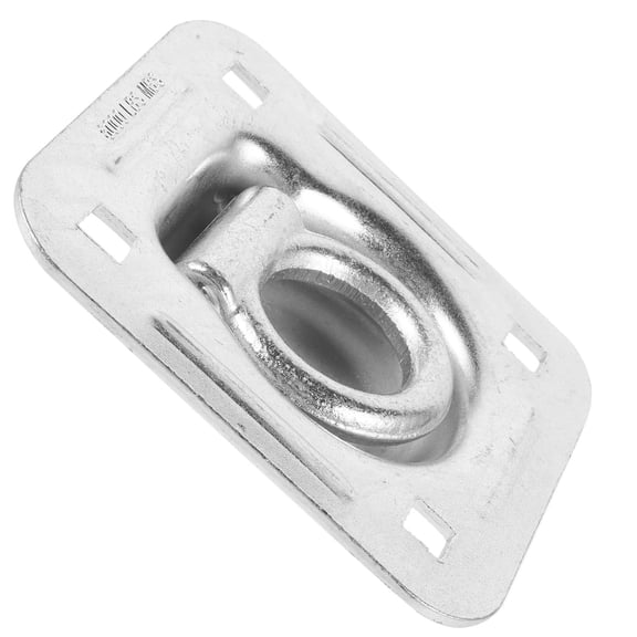 UPGRATOR Flush Mount Plated Silver Trailer Tie Down Anchor with Corrosion Resistant Galvanized Finish