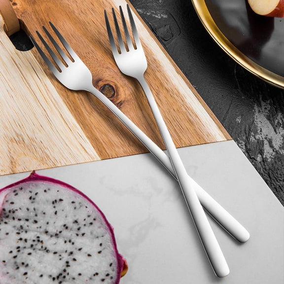 UPGRATOR Forks Cutlery 3Pcs Long Handle Design for Appetizer Serving Home