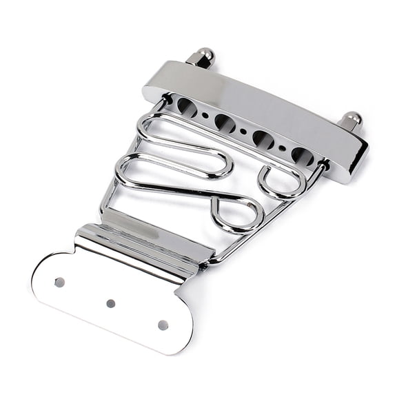UPGRATOR Ga421 Plated Silver Guitar Parts Tailpiece for 4 String Bass Guitar Replacement