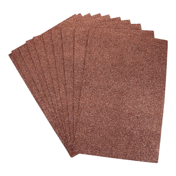 UPGRATOR Glitter Foam Sheet Coffee Color Lightweight Foam Paper for Scrapbooking Crafts