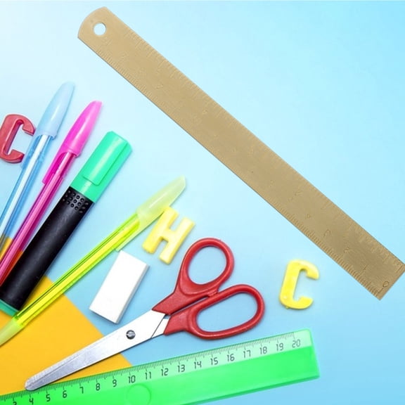 UPGRATOR Golden Professional Drafting Ruler Multi Functional Measuring Tool for Architecture Engineering and Design