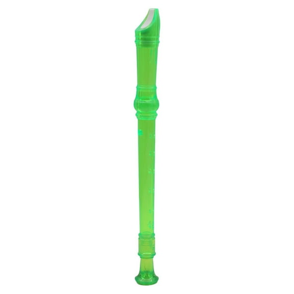UPGRATOR Green Soprano Recorder Instrument with 8 Holes for Music Playing and Finger Coordination Practice