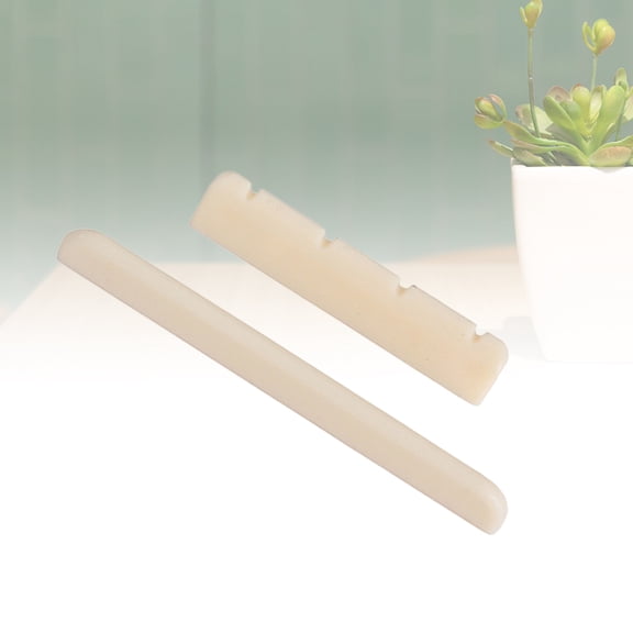 UPGRATOR Guitar Bridge Nut Plastic Ivory White 1 Set for Personal Users Upgrading