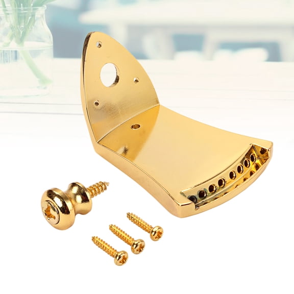 UPGRATOR Guitar Maker 8 String Mandolin Tailpiece in Golden with Fast String Change Design