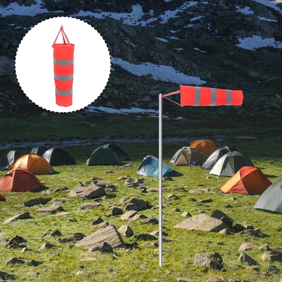 UPGRATOR Hanging Reflective Windsock Wind Direction Bag for Outdoor Patio and Lawn