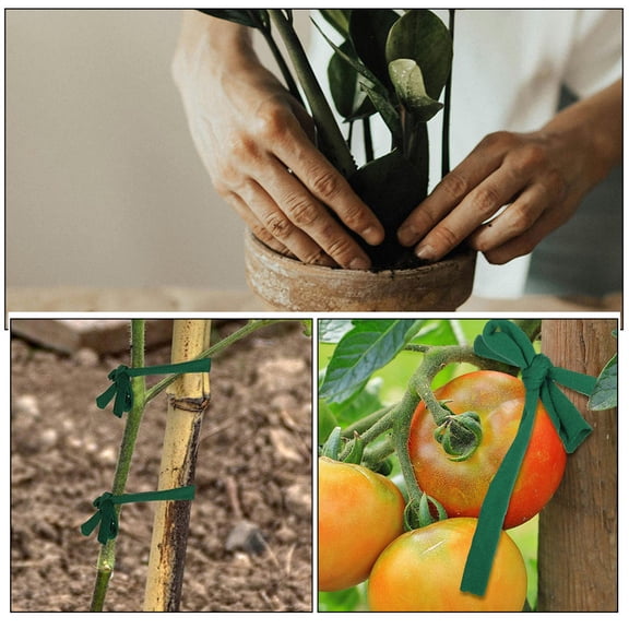 UPGRATOR Heavy Duty Green Tree Strap for Wind and Snow Protection Garden Plant Support