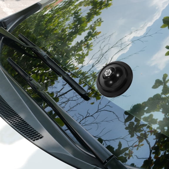 UPGRATOR High Efficiency Black Polishing Pad for Car Buffer with Durable PU and Alloy Backing Plate