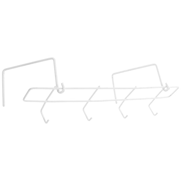 UPGRATOR Indoor Laundry Drying Rack Over Radiator with Sturdy White Metal Clothes Hooks