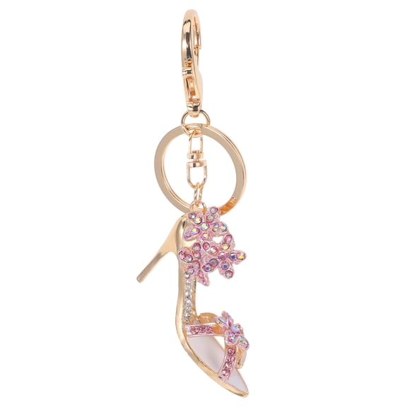 UPGRATOR High Heel Keychain Pink Zinc Alloy 1Pcs Decorative Effect Women Everyday Use