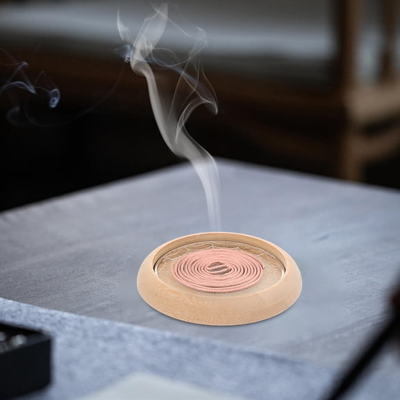 UPGRATOR Bamboo Aroma Furnace Tray Incense Burner Stainless Steel 304 1Pack