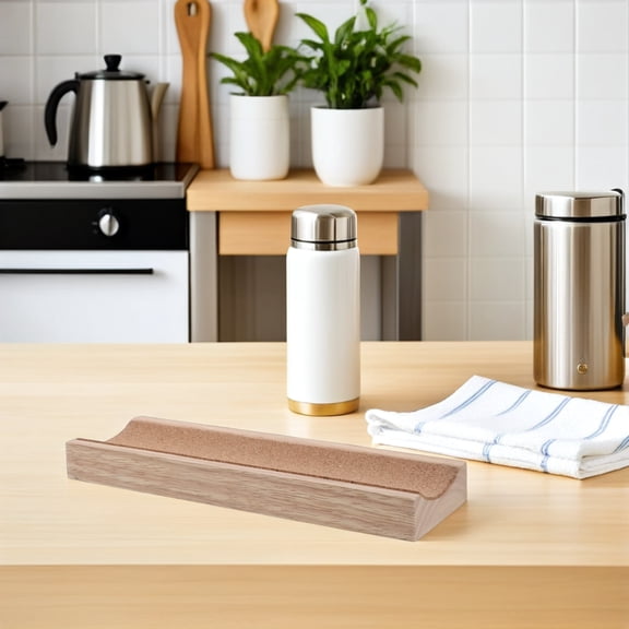 UPGRATOR Kitchen Rolling Pin Organizer Wood Stand for Fondant Pasta Dough Roller Display