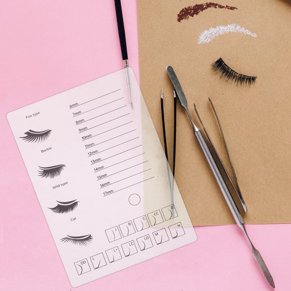 UPGRATOR Lash Tiles Acrylic Organizer with Flowering Glue Design for Precise Lash Picking and Less Waste
