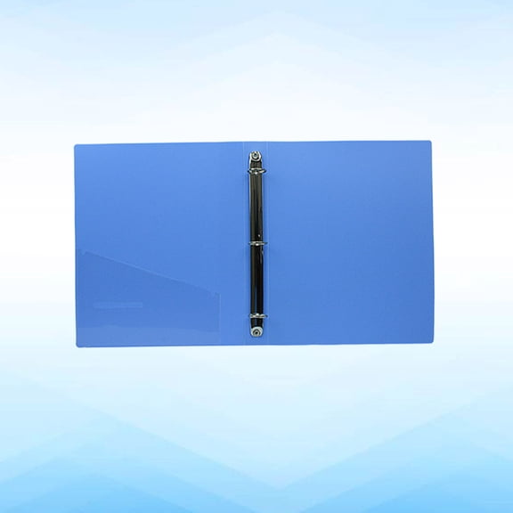 UPGRATOR Lever Arch File Holder Blue Three Hole Plastic Folder with Metal Clip for Professional Documents