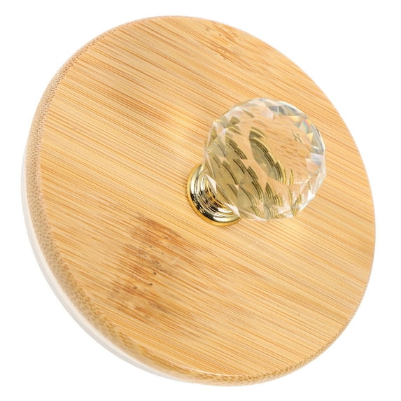 UPGRATOR Lid For Water Pitcher 1Pcs Multi Color Round Silicone Wood Glass Easy to Open Close for General Users