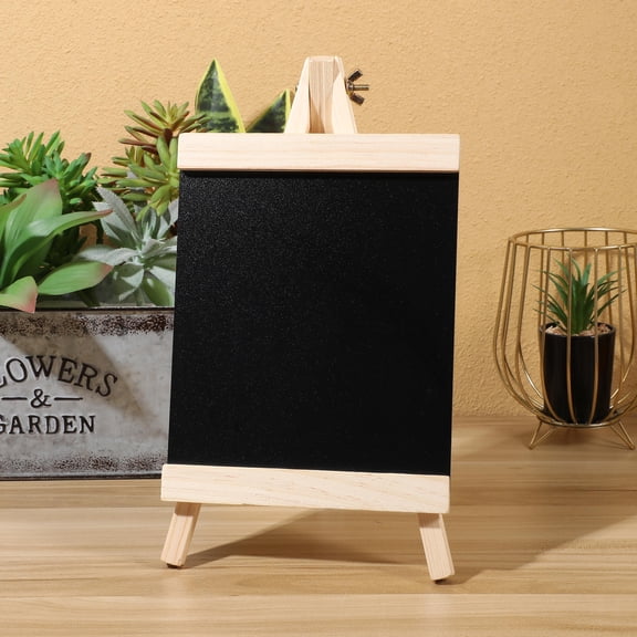 UPGRATOR Lightweight Black Chalkboard Easel for Tabletop Display and Restaurant Menu