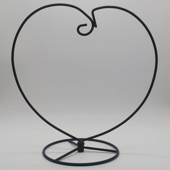 UPGRATOR Metal Flowerpot Shelf for Plants Heart Shape Plant Stand with Easy Watering Design
