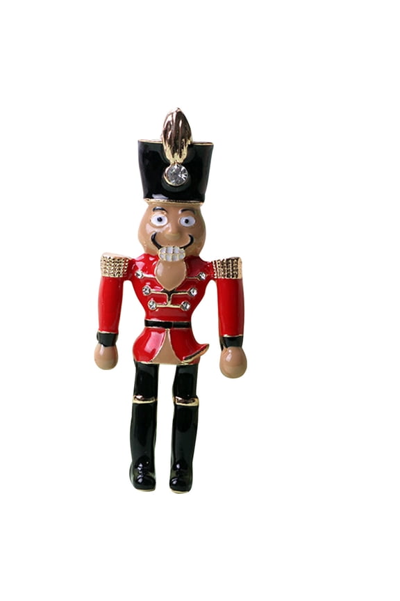 UPGRATOR Metal Nutcracker Soldier Brooch For Bridesmaids Ceremonies 1Set