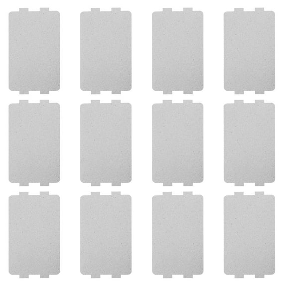 UPGRATOR Microwave Oven Heat Resistant Plates Grey for Home Users 12 Sheets 4.5X2.6X0.04In