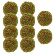 UPGRATOR 10-Pack Mini Artificial Shrubs for Home Decor and Landscaping, Realistic Greenery with Detailed Craftsmanship and Design