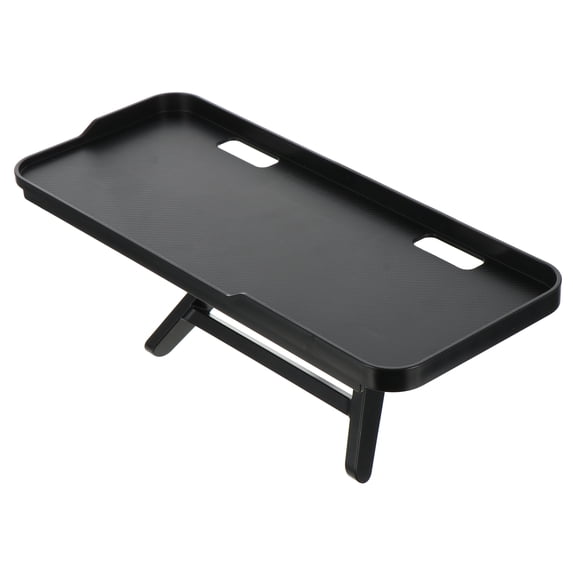 UPGRATOR Monitor Storage Rack Black Adjustable Shelf for TV and Computer with Easy Installation