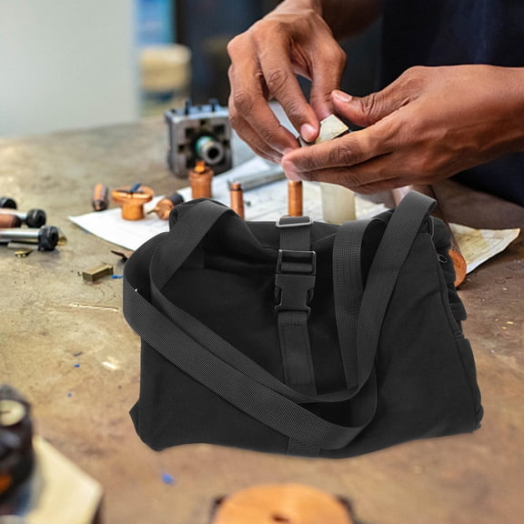 UPGRATOR Multi-Functional Mechanic Tool Bag Canvas Tool Roll Black 1Pcs