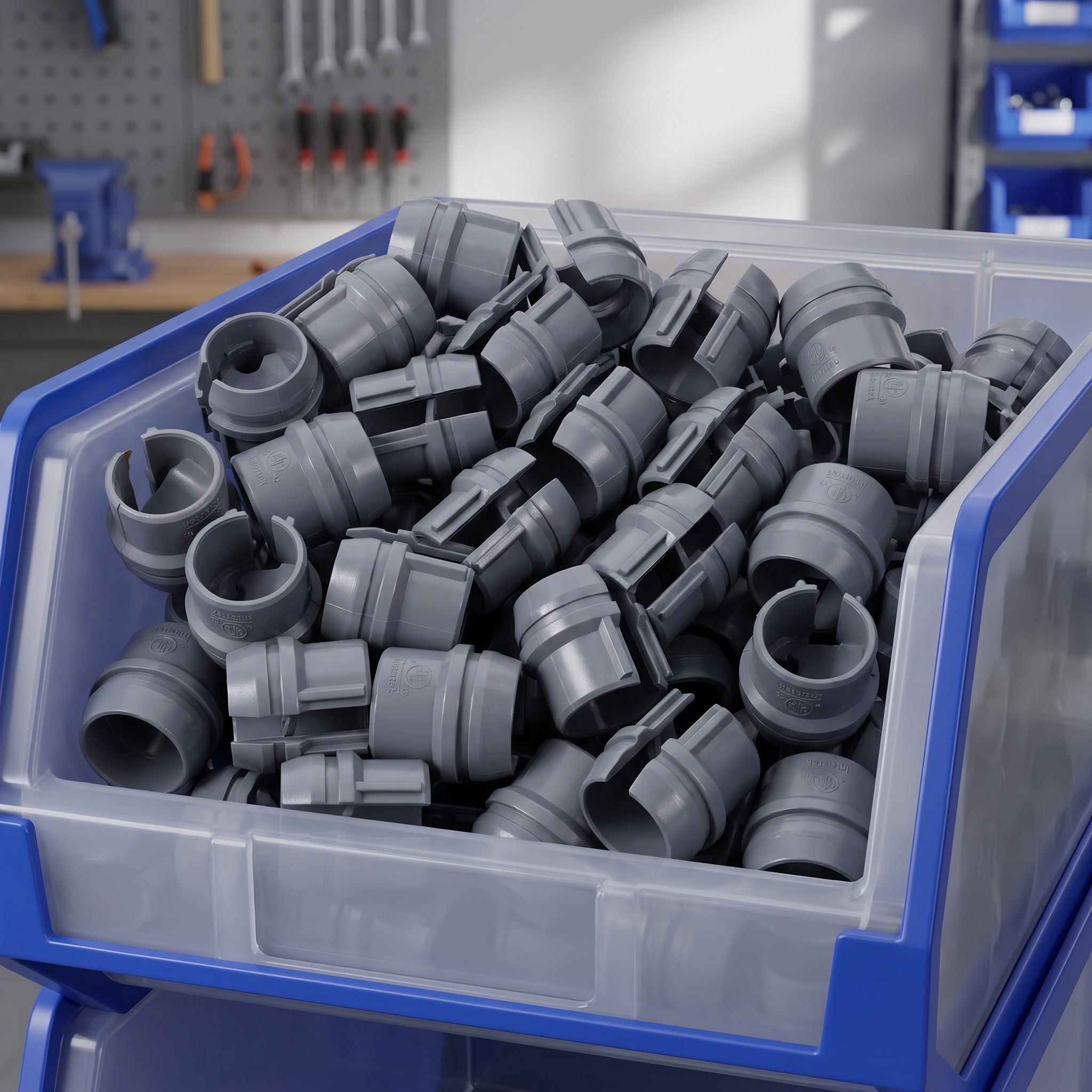 UPGRATOR NM Cable Fittings, 50-Pack Plastic Connectors for Electrical ...
