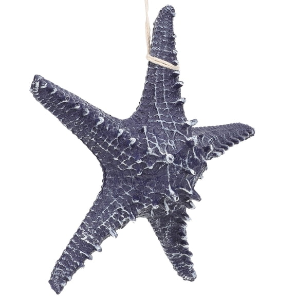 UPGRATOR Ocean Nursery Decor Hanging Sea Star Sculptures Blue Resin Home Decor 1Pack