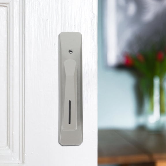 UPGRATOR Old Door Knob Replacement Door Handle with Lock Iron Rose Gold Keyless for Indoor Use 1 Set