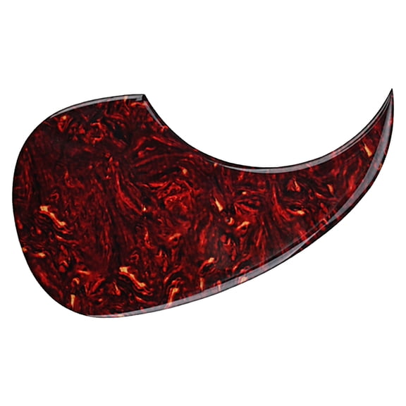 UPGRATOR Pickguards for Acoustic Guitar Impact Protection PVC Dark Red 1Set