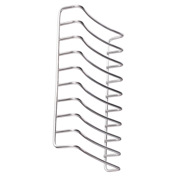 UPGRATOR Plated Silver Steel Soap Rack with Draining Design for Bathroom Kitchen and Shower Storage Use