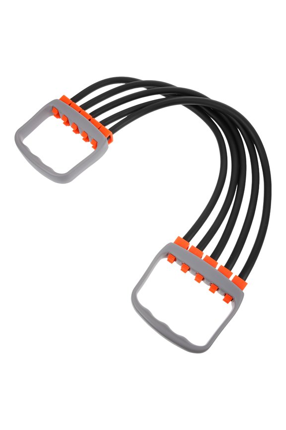 Black Chest Exerciser Rope with Ergonomic Handles Lightweight Stretch Band for Fitness Training
