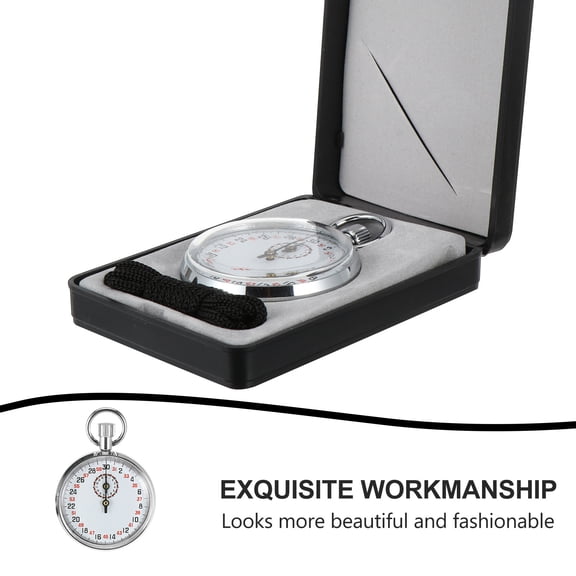 UPGRATOR Compact Plated Mechanical Stopwatch, Multi-Functional and , Resistant Timer for Sports and Activities