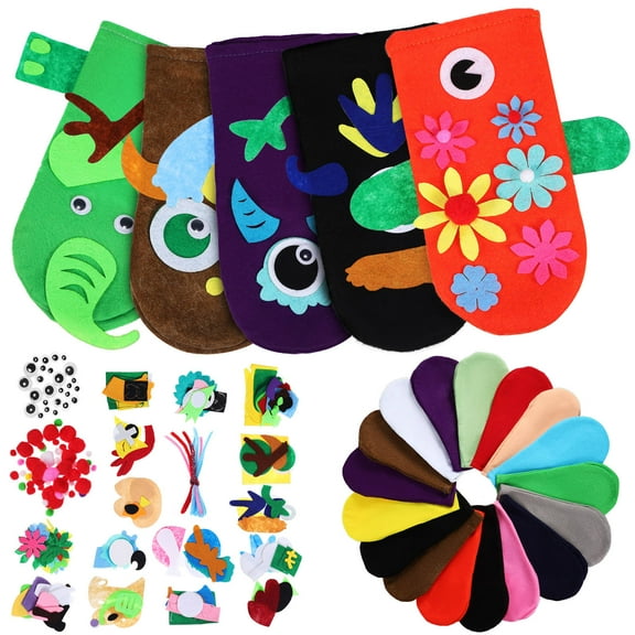 UPGRATOR Puppet Craft Kit 1 Set Hand Puppet Making Kit for Creative Play and DIY Projects in