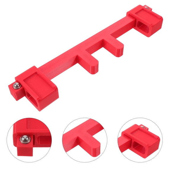 UPGRATOR Outdoor Red Faucet Lock for Double Handles Universal Fit Anti-Theft Protector