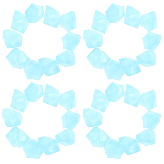 UPGRATOR Glowing Resin Stones Sky-Blue for Nighttime Garden and Tank Decor
