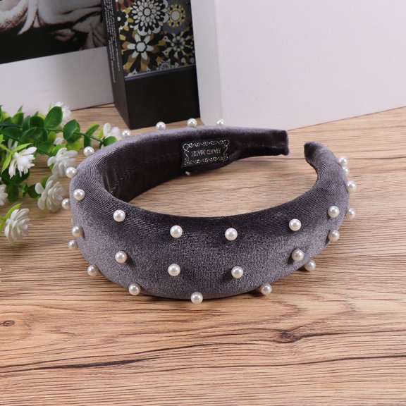 UPGRATOR Rhinestones Hairbands Sponge Headband Comfortable Skin Touch for Woman Daily Wear 1Pcs