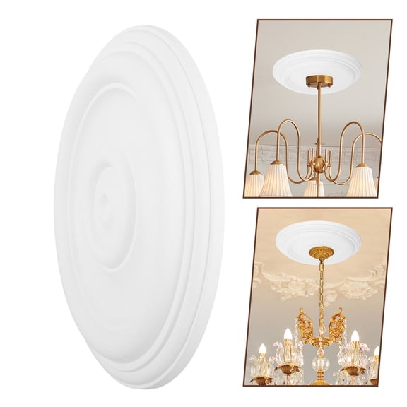 UPGRATOR Round Home Lighting Accessory Ceiling Medallion For Lights 12x12x1.2in 1Pack