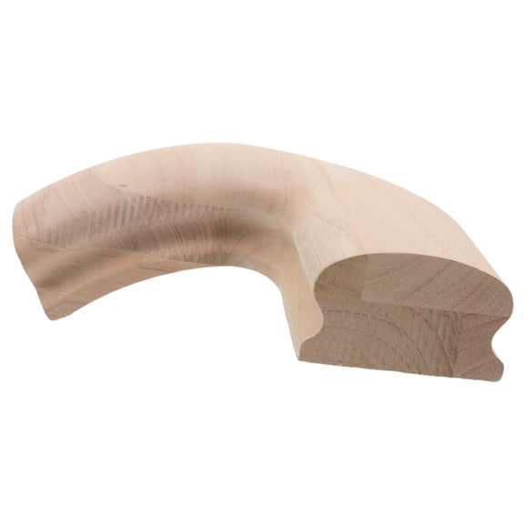 UPGRATOR Rubber Wood Staircase Guardrail Corner Fitting with Rounded Edges for Strong Durable Handrail Replacement