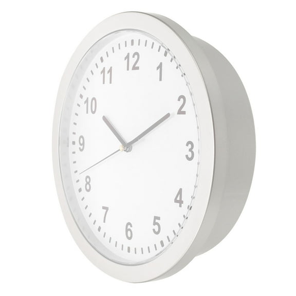 UPGRATOR Secret Hidden Storage Clock Key Hider Plastic White Hidden Compartment for Office Use 1Pcs