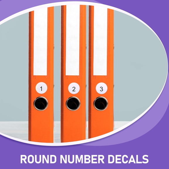 UPGRATOR Self Adhesive Number Labels in Assorted Colors for Daily Use and Inventory