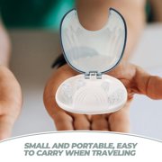 UPGRATOR Portable Case with Shell , Plastic Retainer Holder Storage Box for Travel, Braces, Mouth Guard