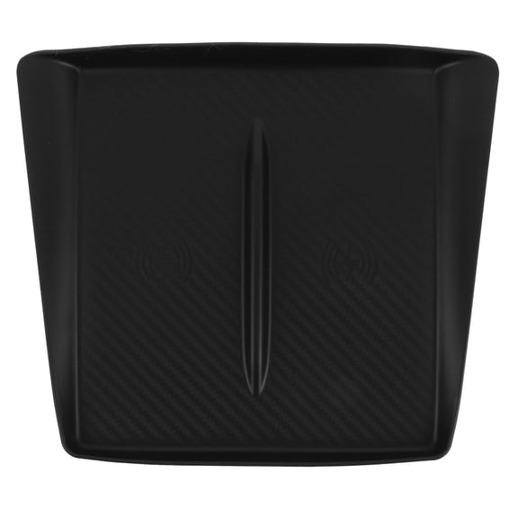 UPGRATOR Wireless Charging Silicone Mat Black for Car Center Console Non Slip Phone Pad