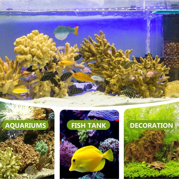 UPGRATOR Simulation Blue Puffer Fish Aquarium Ornament with Adjustable Suction Cups and Fluorescent Glow