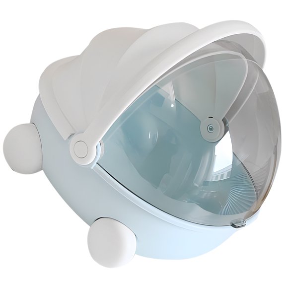 UPGRATOR Multi-Use Sky-Blue PP Pet Storage Box for Home Office Vanity Desk
