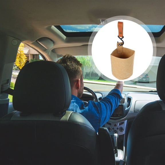UPGRATOR Small Collapsible Trash Can for Vehicle Multi Paper Dustbin 1Set