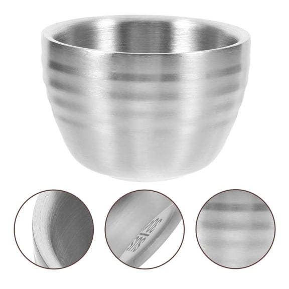 UPGRATOR Small Juice Cups Stainless Steel Reusable Metal Cups for Home and Cafe Use