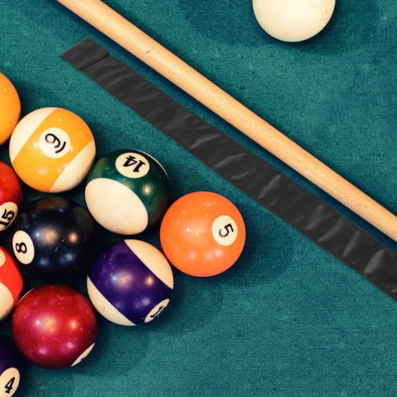 UPGRATOR Black Portable Pool Cue Case with Durable PU Material for Storage Use