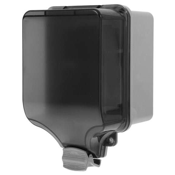 UPGRATOR Space Saving 1Set Grey PC ABS Power Outlet Cover for Bathrooms Hotels Office Administrators